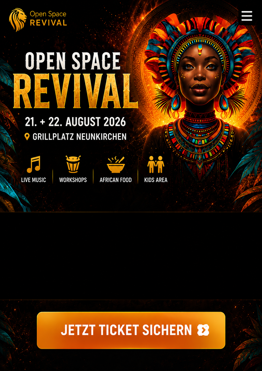 Open Space Revival, 21. und 22. August 2026, Grillplatz Neunkirchen.